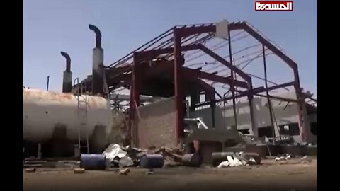Yemen, Saada, Saudi coalition air raid at propan station, March 28, 2015