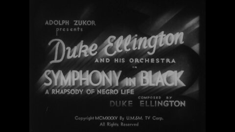 Symphony In Black (1935 Original Black & White Film)