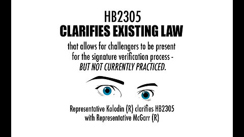 HB2305 - Clarifies Existing Law
