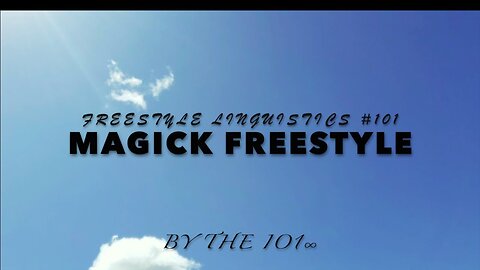 Freestyle Linguistics #101 - Magick Freestyle - The IO1 (Live @ Water 2019))