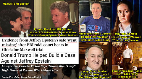 Mar-A-Lago raid payback for Trump helping to bring down Epstein/Maxwell operation!