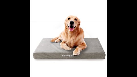 Milliard Memory Foam Dog Bed with Removable Washable & Waterproof Cover, Orthopedic Pet Bed for...