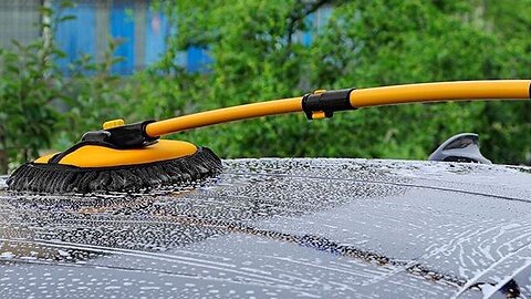 Car Cleaning Wash Brush with Telescoping Long Handle