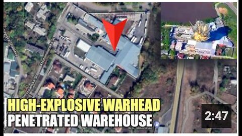 Huge warehouse on Zatishye towards Kharkov blown up