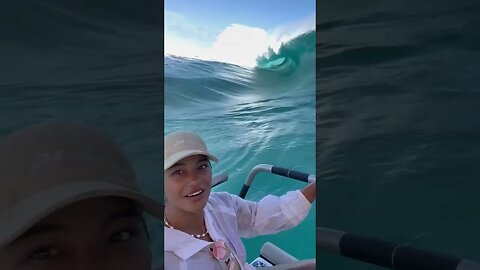 Huge surge wave nearly takes boats and people with it!