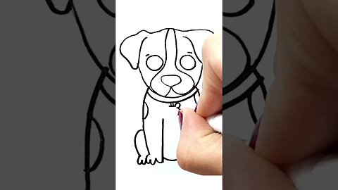 How to draw and paint a Cute Jack Russell Terrier Puppy #shorts