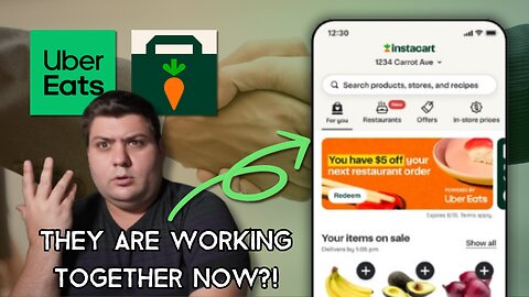 UberEats and Instacart are Working Together Now?! New Partnership is Born!