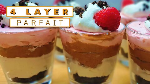 How to Make Deliciously Impressive 4-Layer Dessert Parfait Cups!