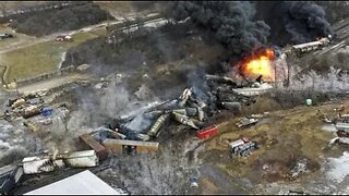 Massive train derailment in Ohio