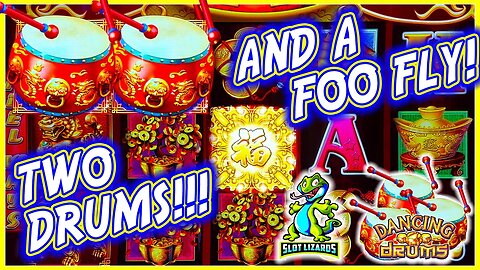 J AND D GO ON A ROLLERCOASTER! Dancing Drums Slot MAX SPIN BONUSES! FOO BAT!