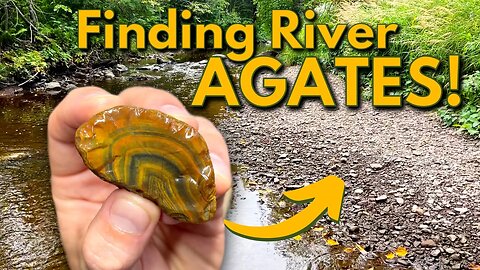 Lake Superior Agate Hunting // River Rockhounding