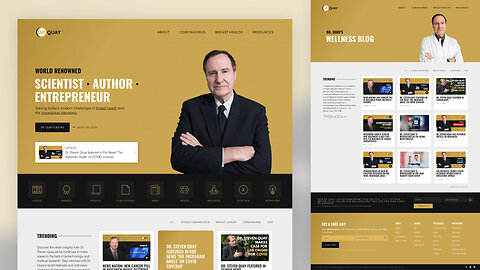 Dr. Steve Quay website design by Dragos Design Creative Ltd.