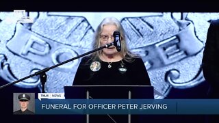 Mother of fallen Milwaukee police officer speaks at his funeral