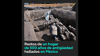 Descubren restos de una vivienda prehispánica en la Ciudad de México