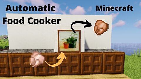 How to make Automatic Food Cooker in Minecraft || Simple Food cooker