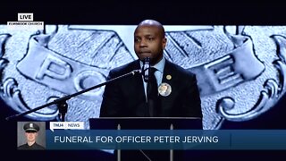 Milwaukee mayor speaks at fallen officer's funeral