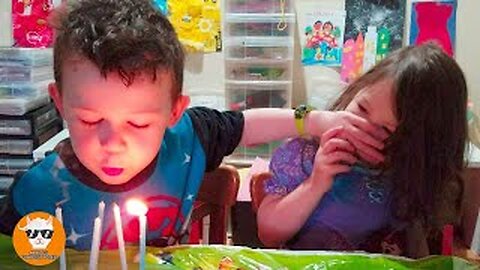 Babies Trying to Blow Birthday Candles Most Funny Video Fails