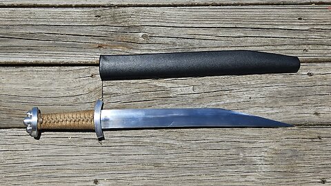 Twine Wrapping Ronin Katana Seax Grip