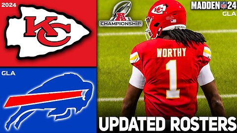 Chiefs vs. Bills | AFC Championship | 2024 - 2025 Updated Rosters | Madden 24 PS5 Simulation