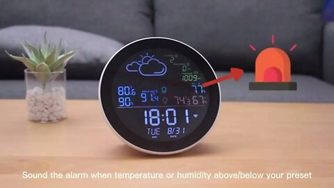 Smart colorfull Weather Station Indoor Outdoor
