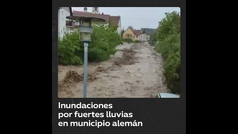 Fuertes lluvias en Alemania provocan inundaciones repentinas en una comunidad