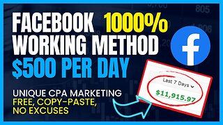 CPA Marketing Free Traffic Method, Make $500 Per Day, Passive Income Ideas, Marketing