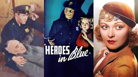 HEROES IN BLUE (1939) Dick Purcell, Bernadene Hayes, Frank Sheridan | Action, Adventure, Drama | B&W