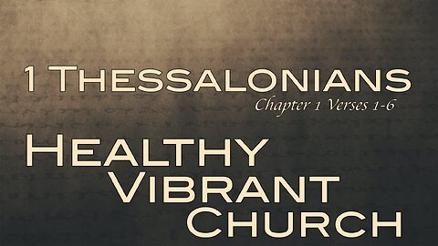 CFC Sunday Sermon - May 5, 2024 - Healthy Vibrant Church