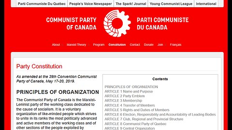 Communist Party Of Canada Actually More Democratic Than Bernier And PPC