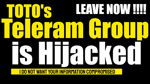 URGENT - My Telegram group has been hijacked PLEASE LEAVE THAT GROUP NOW