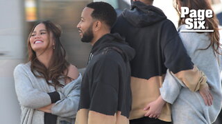 Chrissy Teigen steps out with John Legend a month after welcoming baby girl