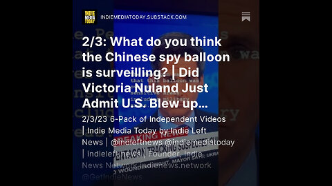2/3: What do you think the Chinese spy balloon is surveilling? + much more!