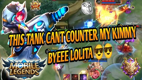 THIS TANK CANT COUNTER MY KIMMY | MOBILE LEGENDS | JMS GAMEPLAY