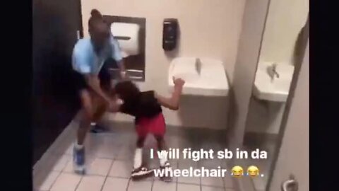 Child in F'N Wheelchair Beaten by Evil Savages in Atlanta School Bathroom