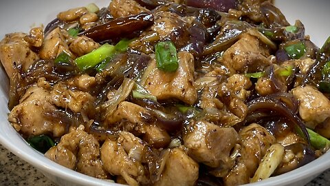 Chicken Stir Fry In Oyster Sauce I Chicken & Onion Stir Fry Recipe by Gastro Guru