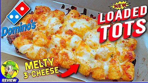 Domino's® MELTY 3-CHEESE LOADED TOTS Review 🎲🧀🥔 | Peep THIS Out! 🕵️‍♂️