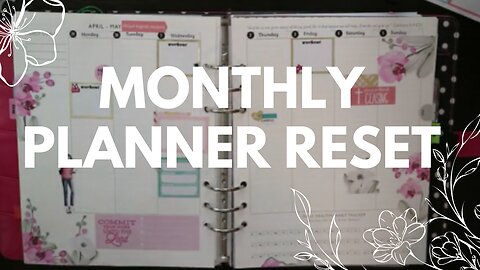 Monthly Planner Reset - May