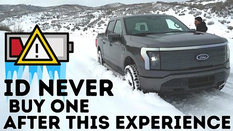 The Ford Lightning should stay in the City - Cold weather Kills this EV truck! Watch before you buy!