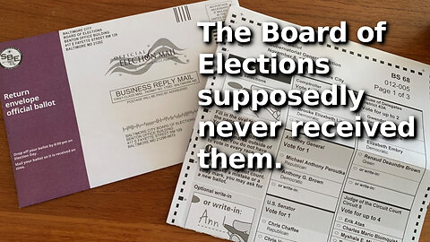 Baltimore Man Returns Mail-In Ballots for Dead Voters to Board of Elections, They Were Sent Back