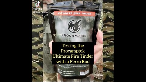 Testing the Procamptek Ultimate Fire Tinder