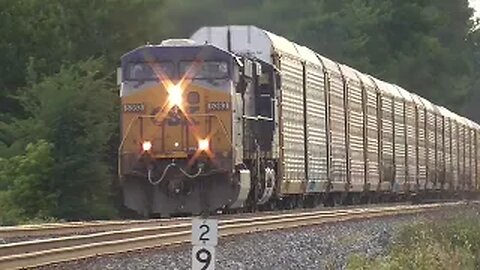 CSX M214 Autorack Train from Bascom, Ohio July 25, 2022