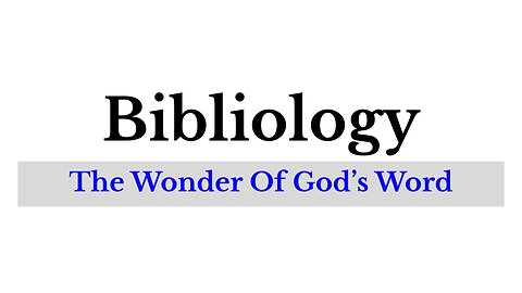 Bibliology: Lesson 8