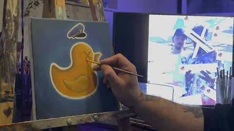 Late night in the studio: the midnight paintings, rubber ducky