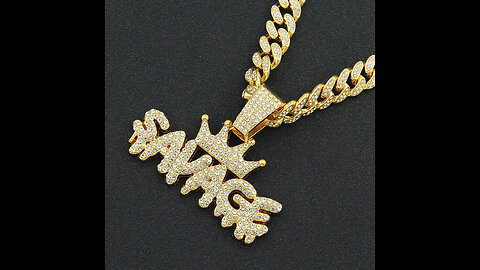 HH Bling Empire Iced Out Pendant Chains for Men,Silver or Gold Diamond Word Name Necklaces,Hip...