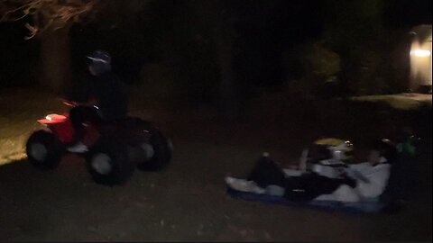 4-Wheeler Sledding!