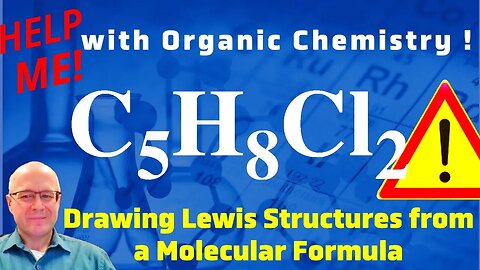 How to Draw a Lewis Structure From a Molecular Formula C5H8Cl2 Help with Chemistry!