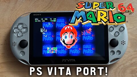 Super Mario 64 Running Native on PS Vita (SM64 Vita Port)