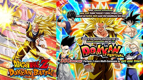 DBZ Dokkan Battle: Dokkan Fest SS3 Goku (Angel) Banner Summons