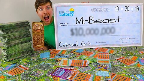 I Spent $50,000 On Lottery Tickets And Won ____ MrBeast. MrBeast Official.