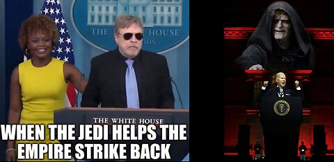 Mark Hamill's Cringe White House Press Briefing After Meeting Joe Biden, NEVER TRUST A JEDI